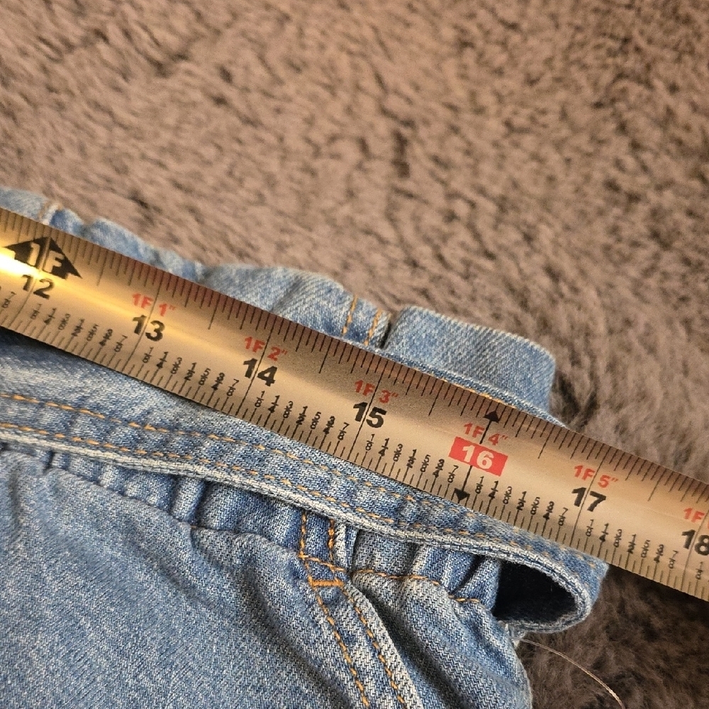 Anthropologie PILCRO Pull On Denim Shorts with Belt And Pockets Size MEDIUM - Picture 3 of 15